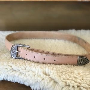 Vintage western boho tan belt XS